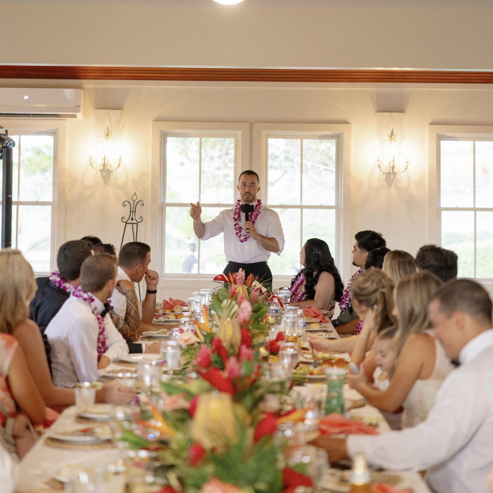 Matt Mosich giving a toast